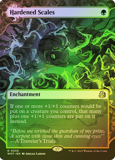 FOIL Hardened Scales ~ Wilds of Eldraine: Enchanting Tales [ NM ] [ MTG ]