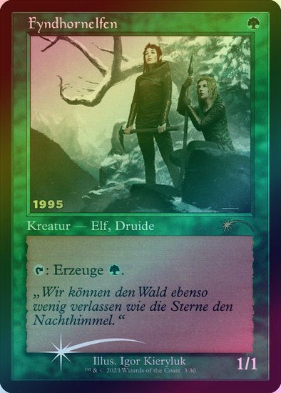FOIL GERMAN Fyndhorn Elves ~ 30th Anniversary  [ NM ] [ Magic MTG ]