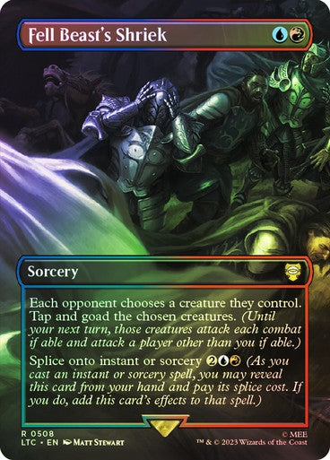 FOIL Fell Beast's Shriek ~ Commander: Lord of the Rings [ NM ] [ MTG ]