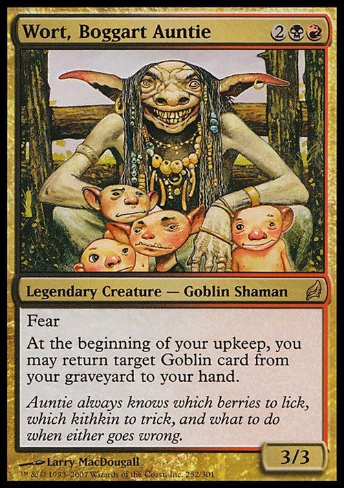 DRAFT STAMPED Wort, Boggart Auntie ~ Lorwyn [ PLAYED ] [ Magic MTG ]