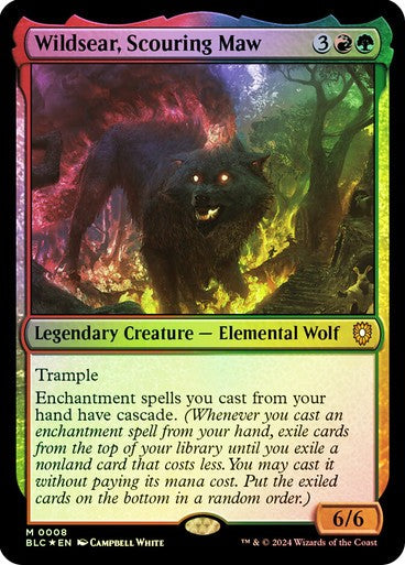 FOIL Wildsear, Scouring Maw ~ Commander: Bloomburrow [ NM ] [ Magic MTG ]