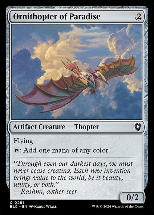 Ornithopter of Paradise ~ Commander: Bloomburrow [ NM ] [ Magic MTG ]