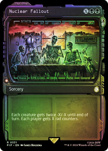 FOIL SHOWCASE Nuclear Fallout ~ Commander: Fallout [ NM ] [ Magic MTG ]