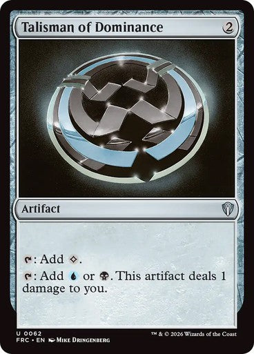 Talisman of Dominance ~ Commander: Reality Fracture [ NM ] [ Magic MTG ]