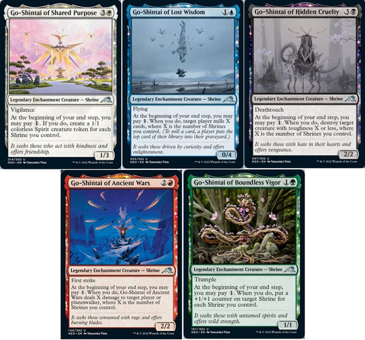 5 x GO-SHINTAI Shrines ~ Kamigawa: Neon Dynasty [ NM ] [ Magic MTG ]