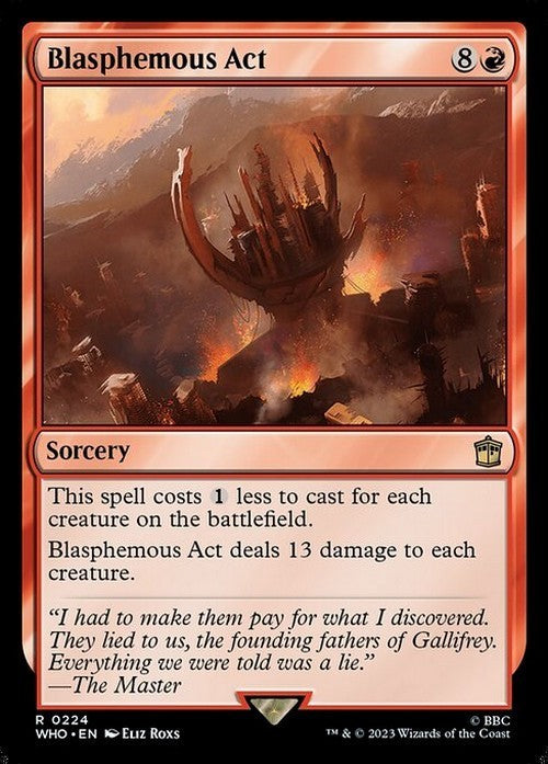 Blasphemous Act ~ Commander: Doctor Who [ NM ] [ Magic MTG ]
