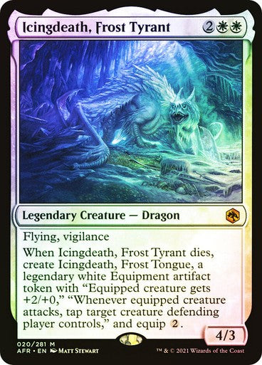 FOIL Icingdeath, Frost Tyrant ~ Adventures in the Forgotten Realms [ NM ]