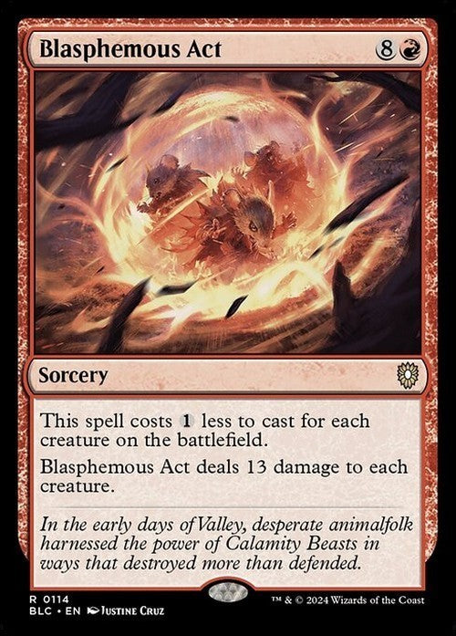 Blasphemous Act ~ Commander: Bloomburrow [ NM ] [ Magic MTG ]