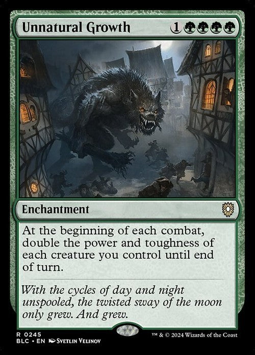 Unnatural Growth ~ Commander: Bloomburrow [ NM ] [ Magic MTG ]