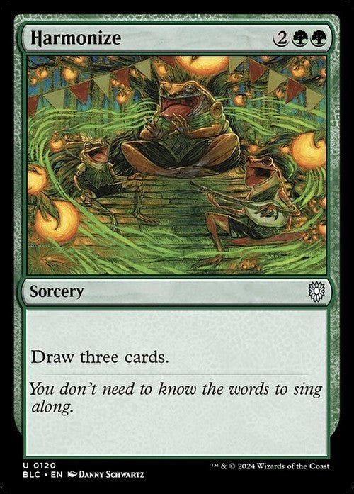 Harmonize ~ Commander: Bloomburrow [ NM ] [ Magic MTG ]
