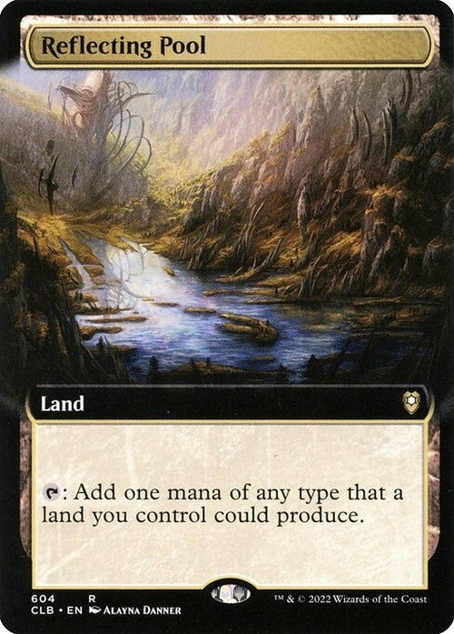 BORDERLESS Reflecting Pool ~ Commander Legends 2 [ NM ] [ Magic MTG ]