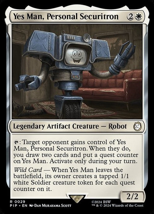 Yes Man, Personal Securitron ~ Commander: Fallout [ NM ] [ Magic MTG ]
