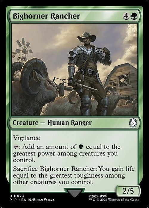 Bighorner Rancher ~ Commander: Fallout [ NM ] [ Magic MTG ]
