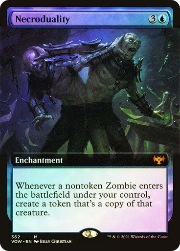 FOIL BORDERLESS Necroduality ~ Crimson Vow [ NM ] [ Magic MTG ]