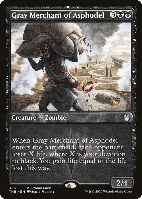 Gray Merchant of Asphodel ~ PROMO PACK Theros Beyond Death [ NM ] [ Magic MTG ]