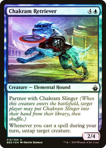 FOIL Chakram Retriever ~ Release Battlebond [ NM ] [ Magic MTG ]