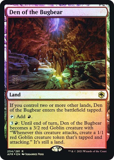 FOIL Den of the Bugbear ~ Prerelease Adventures in the Forgotten Realms [ NM ]