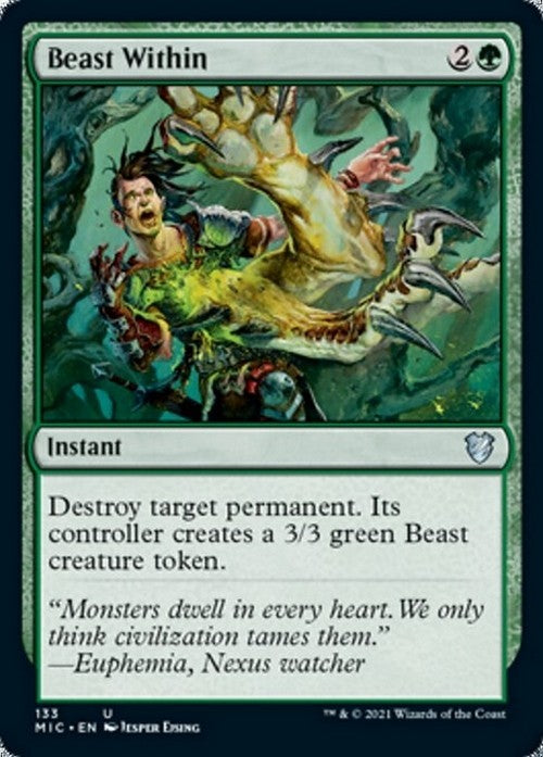 Beast Within ~ Commander: Midnight Hunt [ NM ] [ Magic MTG ]