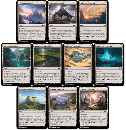 10 x LANDSCAPE Fetch Lands (Modern Horizons 3 , 1 of each) [ EX ] [ Magic MTG ]