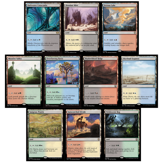10 x FILTER Dual Lands ( Mixed Editions, 1 of each ) [ EX ] [ Magic MTG ]
