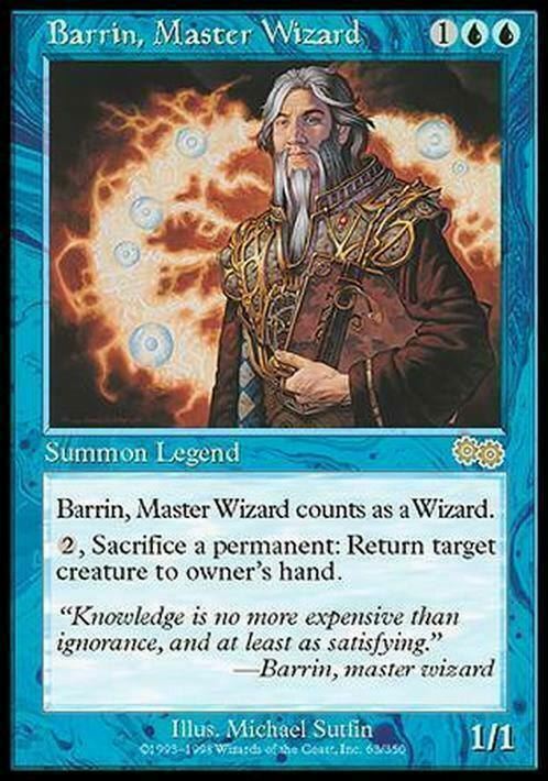 Barrin, Master Wizard ~ Urza's Saga [ Excellent+ ] [ Magic MTG ] - London Magic Traders Limited
