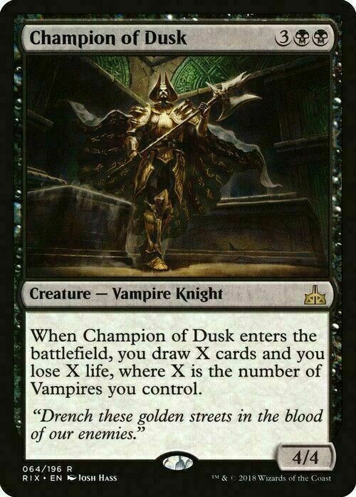 Champion of Dusk ~ Rivals of Ixalan [ Excellent ] [ Magic MTG ] - London Magic Traders Limited