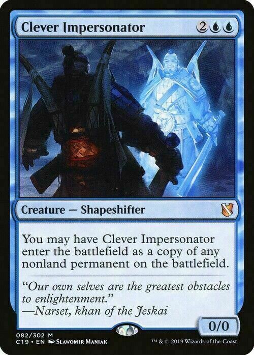 Clever Impersonator ~ Commander 2019 [ Excellent ] [ Magic MTG ] - London Magic Traders Limited