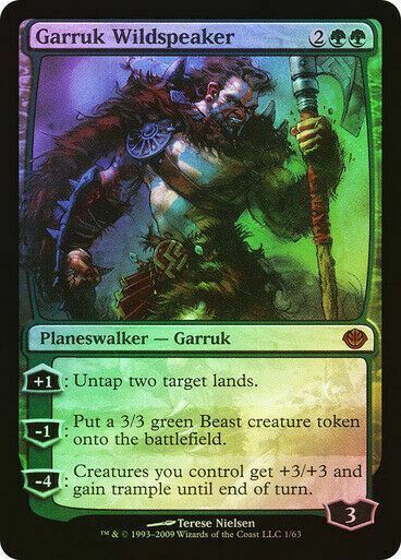 FOIL Garruk Wildspeaker ~ Duel Decks [ Excellent ] [ Magic MTG ] - London Magic Traders Limited