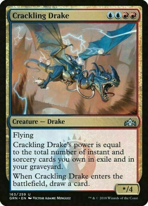 Crackling Drake ~ Guilds of Ravnica [ NearMint ] [ Magic MTG ] - London Magic Traders Limited
