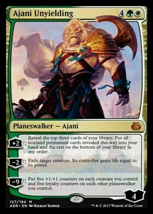 Ajani Unyielding ~ Aether Revolt [ Excellent ] [ Magic MTG ] - London Magic Traders Limited