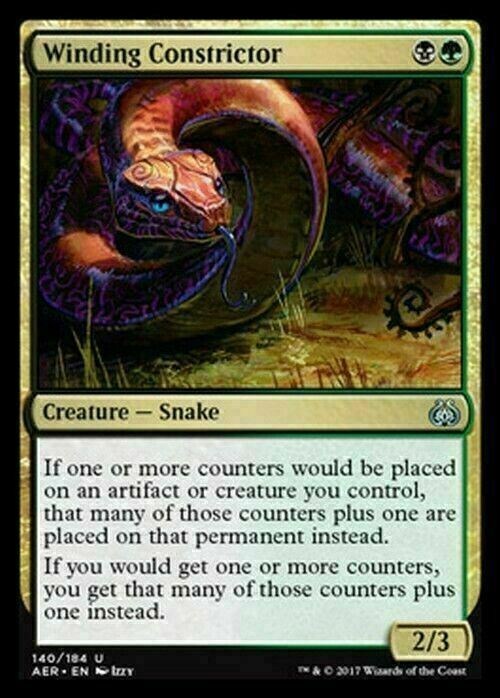 Winding Constrictor ~ Aether Revolt [ Excellent ] [ Magic MTG ] - London Magic Traders Limited