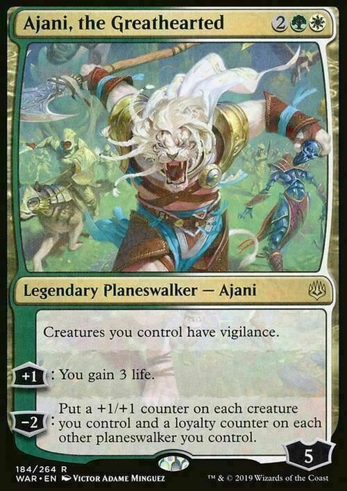 Ajani, the Greathearted ~ War of the Spark [ EX ] [ Magic MTG ] - London Magic Traders Limited