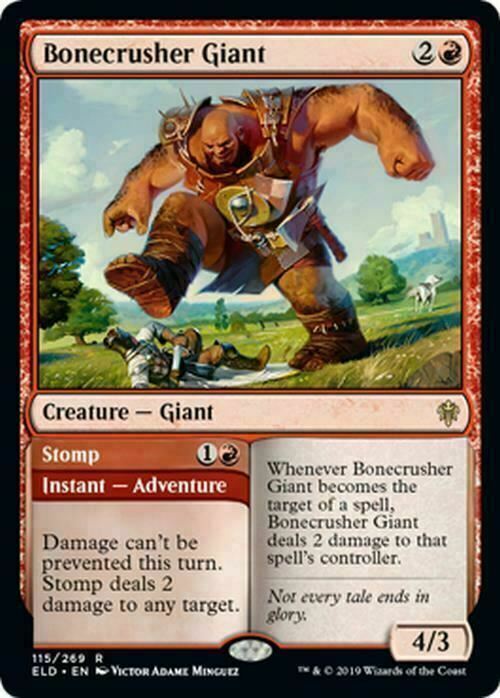 Bonecrusher Giant // Stomp ~ Throne of Eldraine [ NearMint ] [ Magic MTG ] - London Magic Traders Limited