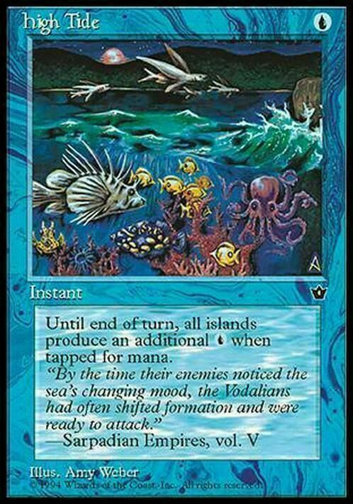 High Tide (Version 3) ~ Fallen Empires [ Excellent ] [ Magic MTG ] - London Magic Traders Limited