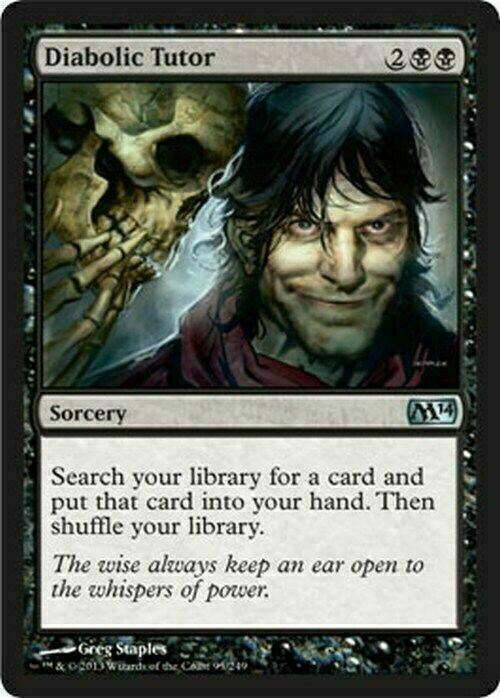 Diabolic Tutor ~ Magic 2014 [ Excellent ] [ Magic MTG ] - London Magic Traders Limited