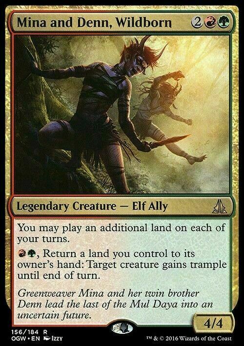 Mina and Denn, Wildborn ~ Oath of the Gatewatch [ Excellent ] [ Magic MTG ] - London Magic Traders Limited