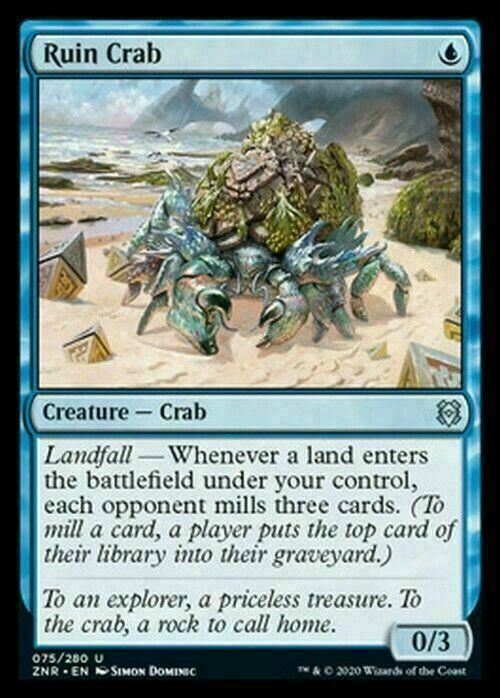 Ruin Crab ~ Zendikar Rising [ NearMint ] [ Magic MTG ] - London Magic Traders Limited