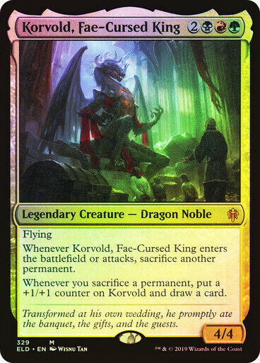 FOIL Korvold, Fae-Cursed King ~ Throne of Eldraine [ NearMint ] [ Magic MTG ] - London Magic Traders Limited