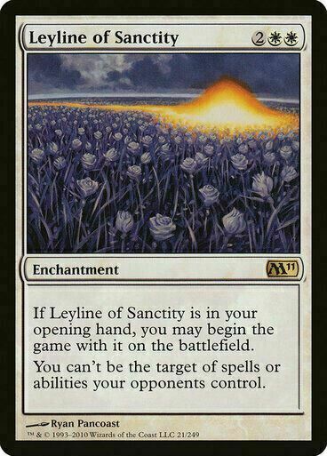 Leyline of Sanctity ~ Magic 2011 [ Excellent ] [ Magic MTG ]