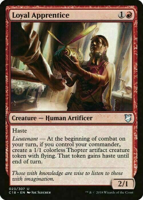 Loyal Apprentice ~ Commander 2018 [ Excellent ] [ Magic MTG ] - London Magic Traders Limited