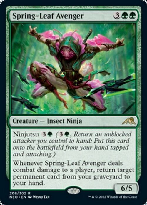 Spring-Leaf Avenger ~ Kamigawa: Neon Dynasty [ NearMint ] [ Magic MTG ] - London Magic Traders Limited