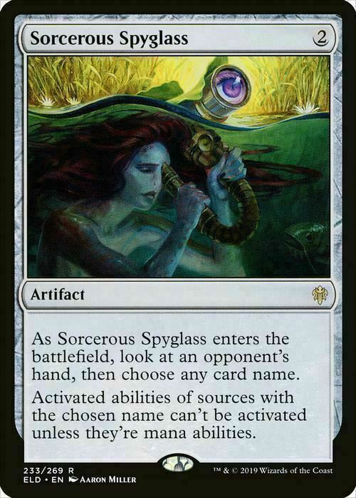 Sorcerous Spyglass ~ Throne of Eldraine [ NearMint ] [ Magic MTG ] - London Magic Traders Limited