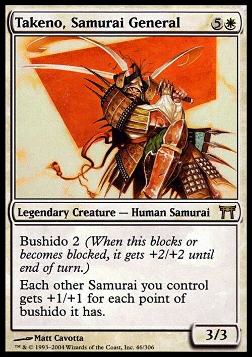 Takeno, Samurai General ~ Champions of Kamigawa [ Excellent ] [ Magic MTG ] - London Magic Traders Limited