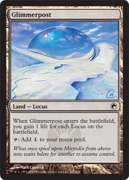 Glimmerpost ~ Scars of Mirrodin [ Excellent ] [ MTG ] - London Magic Traders Limited