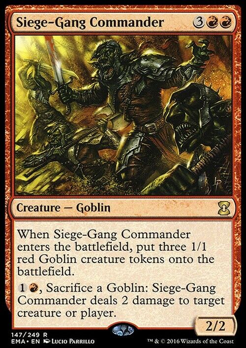 Siege-Gang Commander ~ Eternal Masters [ NearMint ] [ Magic MTG ] - London Magic Traders Limited