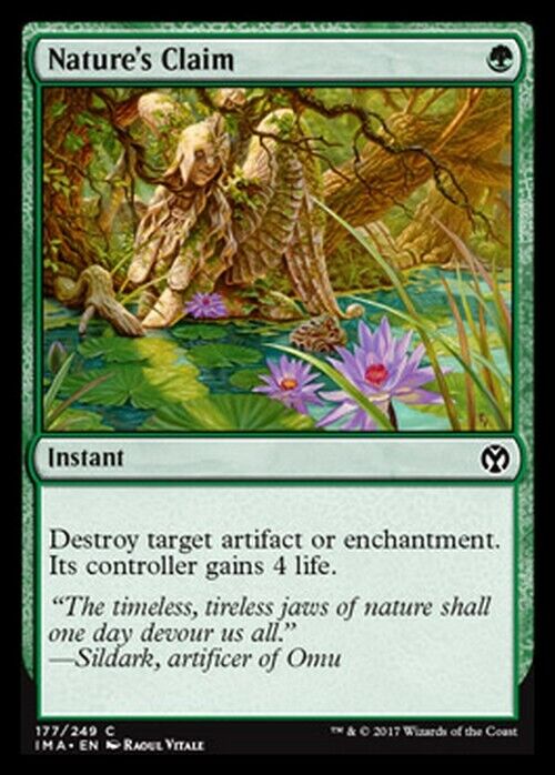 Nature's Claim ~ Iconic Masters [ Excellent ] [ Magic MTG ] - London Magic Traders Limited