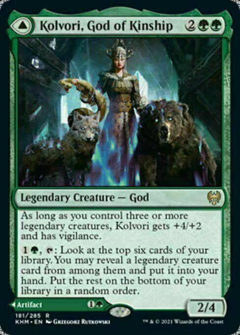 Kolvori, God of Kinship ~ Kaldheim [ NearMint ] [ Magic MTG ] - London Magic Traders Limited
