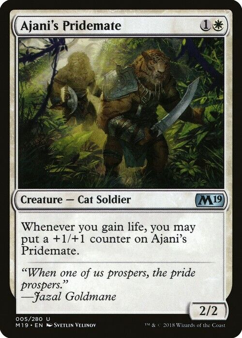 Ajani's Pridemate ~ Core 2019 [ NearMint ] [ Magic MTG ] - London Magic Traders Limited