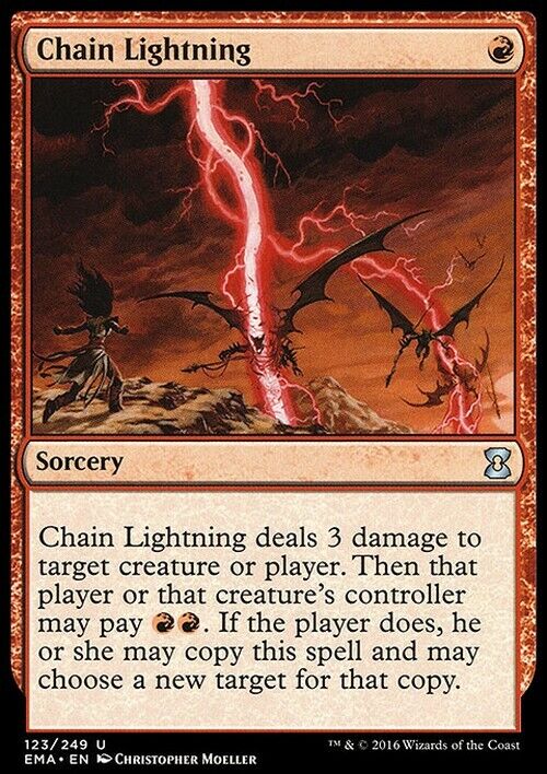 Chain Lightning ~ Eternal Masters [ NearMint ] [ Magic MTG ] - London Magic Traders Limited