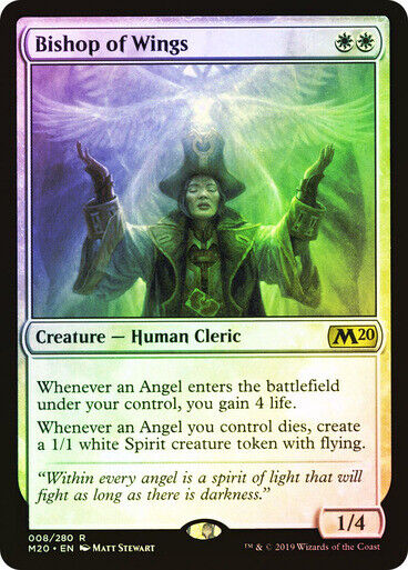 FOIL Bishop of Wings ~ Core 2020 [ NearMint ] [ Magic MTG ]